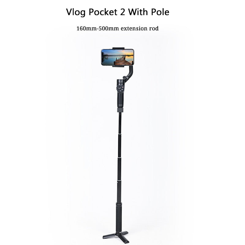 FeiyuTech Official VLOG Pocket 2 MINI Handheld Smartphone Gimbal Stabilizer selfie stick for iPhone 14 13 12,Samsung, Xiaomi