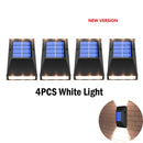 4 PACK Solar LED Light Outdoor Waterproof Garden Light Solar Powered Sconces Wall Lamps LED Garden Lights Outdoor Solar Lamp