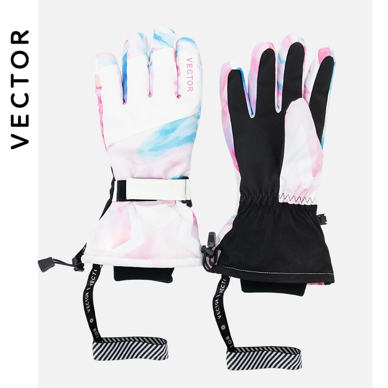 Extra dicke, warme, wasserdichte Ski-Fleecy-Handschuhe, winddicht, Winter, draußen, Sport, Snowboard, Schneemobil, Motorradfahren, rutschfest