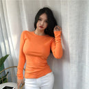 Summer Women T Shirt Girls T-Shirt Woman Clothes Tops Cotton Slim Tshirt Female Long Sleeve Crop Top Spring Tee Sexy Canale Y2k