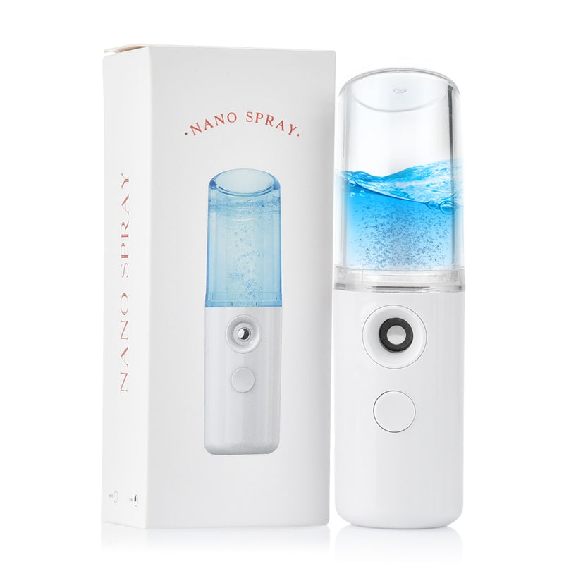 Nano Mist Sprayer Facial Hidratante Belleza Vaporizador Instrumento Carga USB Dispositivo de atomización facial portátil Herramienta de belleza