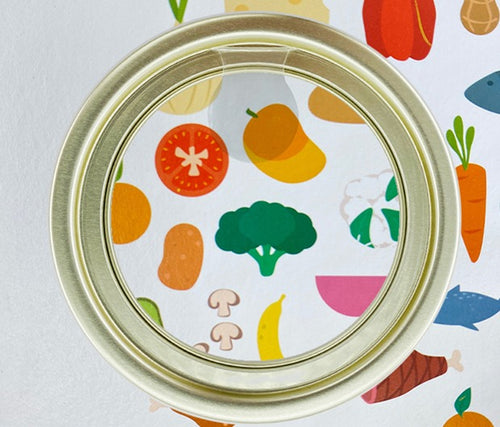 Dried Food Series #300 Transparent Aluminium Peel Off End