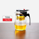Tea Pots Heat Resistant Glass Tea Pot Tea Infuser Chinese Kung Fu Tea Set Kettle Coffee Glass Maker Convenient Office Tea Sets