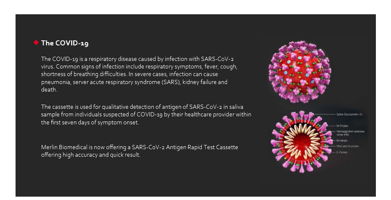Casete rápido de la prueba del antígeno SARS-CoV-2-Saliva 