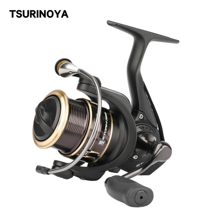 TSURINOYA Spining Fishing Reel ST 2000S 2500S 3000S Metal Shallow Spool Long Casting Ultralight Spinning Reel 5.2:1 Bass Wheel