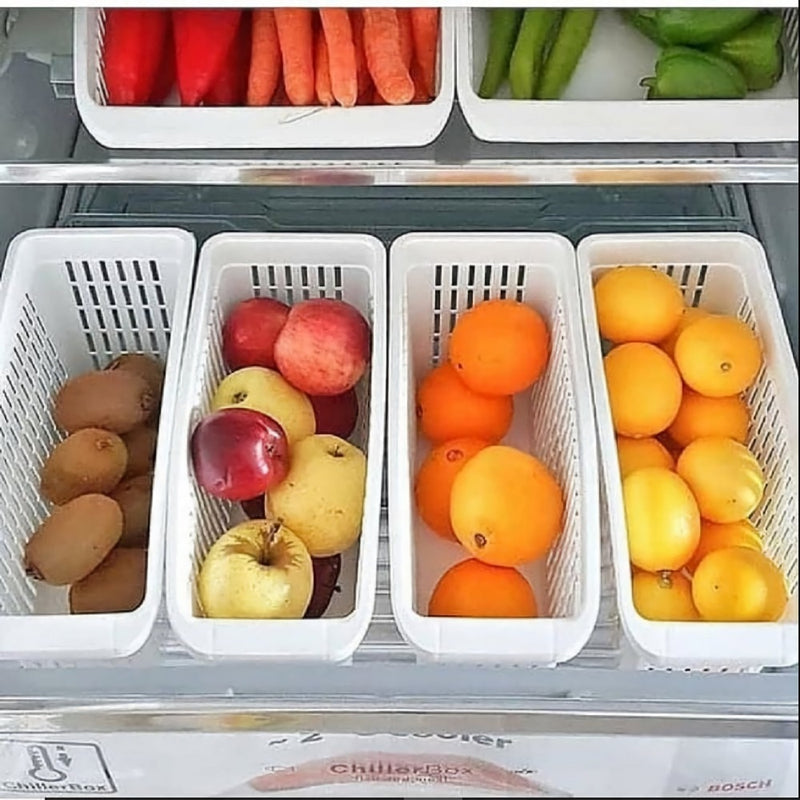 Cocina refrigerador organizador cesta contenedor cajón caja de almacenamiento ajustable cajón retráctil ahorro de espacio estante deslizante para nevera