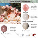Doubled Dust Pink Boho Wedding Engagement Decoration Chrome Rose Gold Nude Balloons Garland Ballon Arch Global Birthday Decor