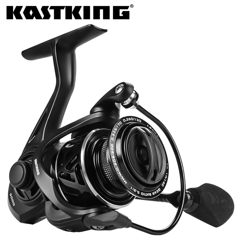 Carrete de pesca giratorio de peso ligero KastKing Zephyr 7 + 1 rodamientos de bolas 10 kg de arrastre de fibra de carbono para bobina de pesca de agua salada de lubina