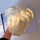 Medusa Bust Candle Mold Greek Sculpture Body Face Snake Hair Figure Wax Candles Silicone Mould