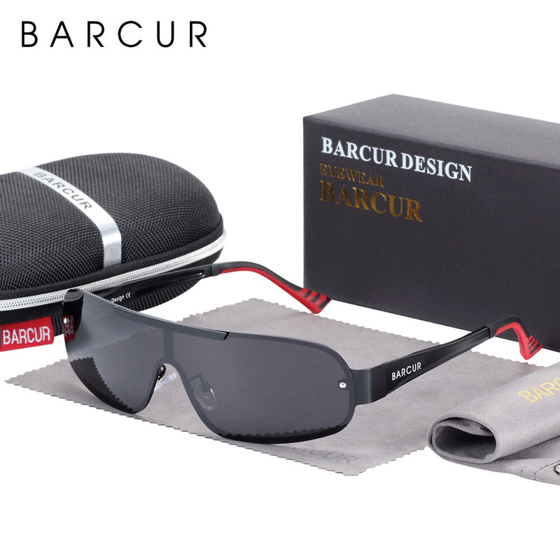 BARCUR, gafas de sol de aluminio y magnesio para hombre, gafas de sol polarizadas para hombre, gafas deportivas de piloto UV400