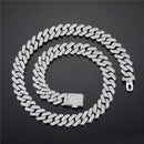 Necklace +Watch+Bracelet Hip Hop Miami Curb Cuban Chain Gold Color Iced Out Paved Rhinestones CZ Bling Rapper For Men Jewelry