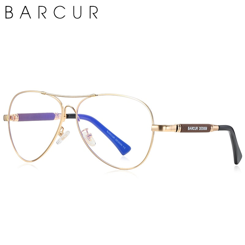 BARCUR Original Herren Sonnenbrille Polarisierte Anti Blaulichtschutz Herren Sonnenbrille Damen Pilot UV400 Brillen