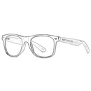 BARCUR Classic Bamboo Sunglasses Wood Transparent Plastic Frame Women Men Polarized Sun Glasses With Box Free