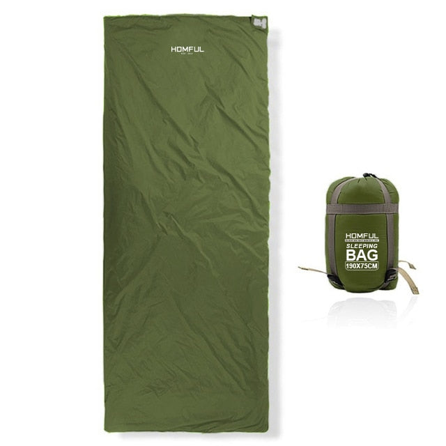 Outdoor Splicing Sleeping Bag Ultra Light Adult Portable Camping Hiking Bags Sleeping Bags Spring Autumn lazy bag New arrival