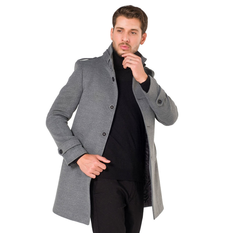 AtakGiyim 2021 Men Slim fit judge collar classic model Suitable for suits and sportswear Dirt repellent
