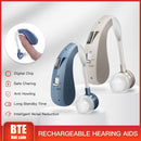 202S Hearing Aid Rechargeable Digital Sound Amplifier Air Conduction Wireless Headphones for Deaf Elderly Ear Care Hearing Aids