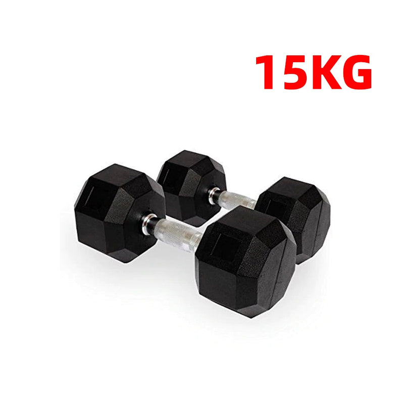 CANNON Set sechseckige Gummigewichte 1 bis 20 kg Fitnesstrainingshanteln für Männer und Frauen