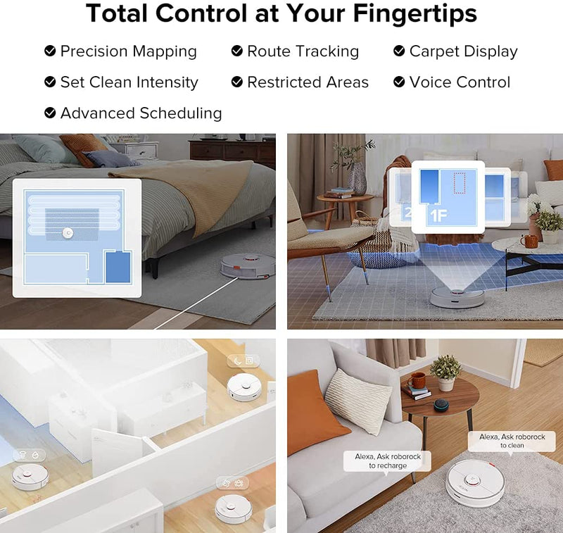 Roborock S7 Roboter-Staubsauger für Heim-Lasernavigation Sonic-Roboter-Staubsauger