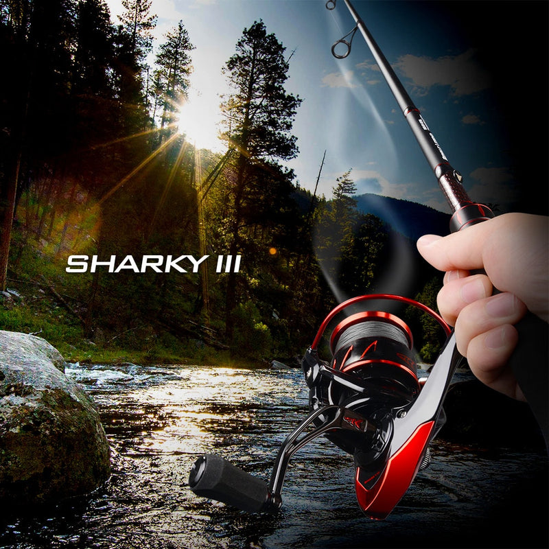 KastKing Sharky III Innovative Wasserwiderstands-Spinnrolle 18 kg Max Drag Power Angelrolle zum Angeln auf Barsch und Hecht