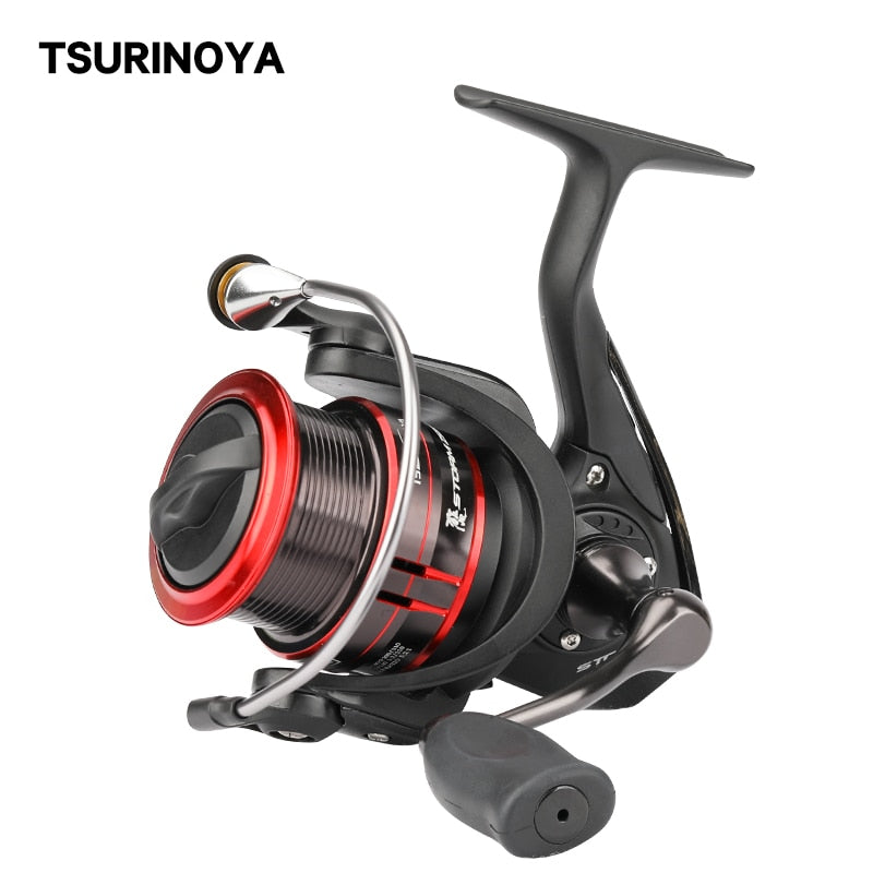 TSURINOYA Spinning Angelrolle ST 2000S 2500S 3000S 7kg Drag Power Ultralight Long Casting Shllow Spool Pike Bass Fishing Wheel