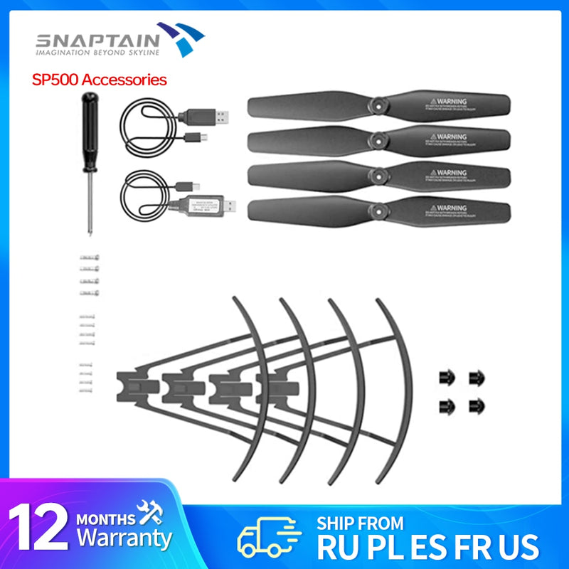 SNAPTAIN Drohne SP500 Ersatzteile Zubehör GPS-Drohnenbatterie 7,4 V 1000 mAh Modularer wiederaufladbarer Li-Po-Akku 2 STÜCKE für SP500