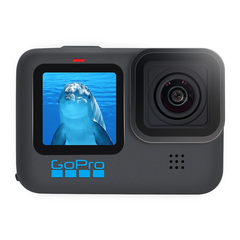 Cámara de acción subacuática negra GoPro HERO 10, video 4K 5.3K60, cámara deportiva para casco, fotos de 23MP, transmisión en vivo de 1080p Go Pro HERO10