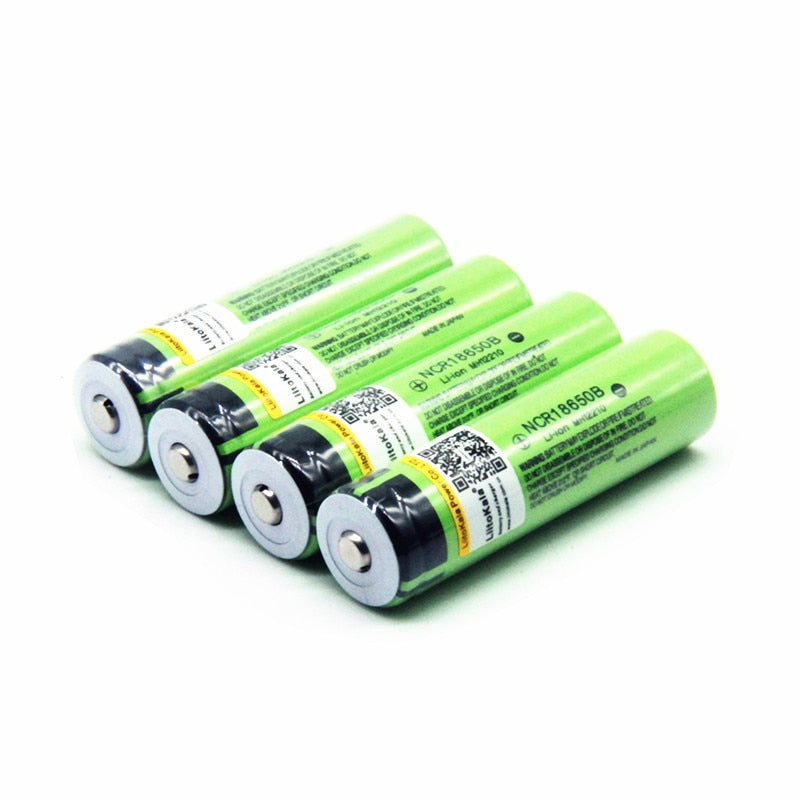 Hot liitokala 100% New Original NCR18650B 3.7 v 3400 mah 18650 Lithium Rechargeable Battery For Flashlight batteries (NO PCB)