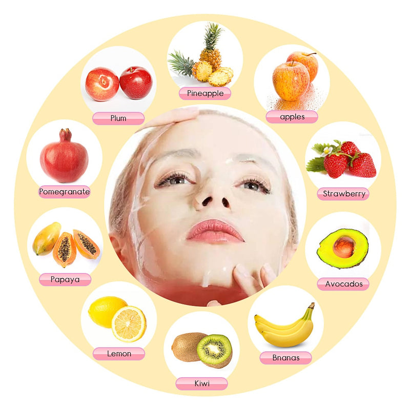 Mascarilla Facial, tabletas de colágeno efervescente para máquina de mascarilla de fruta orgánica DIY, Estiramiento Facial antienvejecimiento, blanqueamiento de la piel, Spa, cuidado de la piel