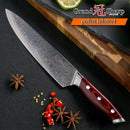GRANDSHARP 67 Layers Japanese Damascus Knife Damascus Chef Knife 8 Inch VG-10 Blade Damascus Kitchen Knives Pakka Handle PRO NEW