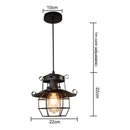 Retro Vintage Industrial Chandelier Lampshade Antique Ceiling Lamp for Home Cafe(Without Bulb)
