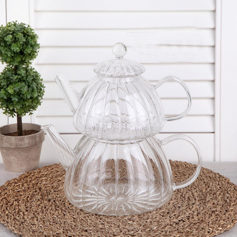 Turkish Tea Teapot Borosilicate Teapot Glass Heat Resistant Glass Teapot Heat Resistant Teapot practical bottle flower Tea Herbal