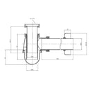 Fregadero de lavabo dorado Ranurado Pop Up Desagüe de residuos Latón 1 1/4 Botella Trampa P-TRAP Kit con rebosadero 11-096