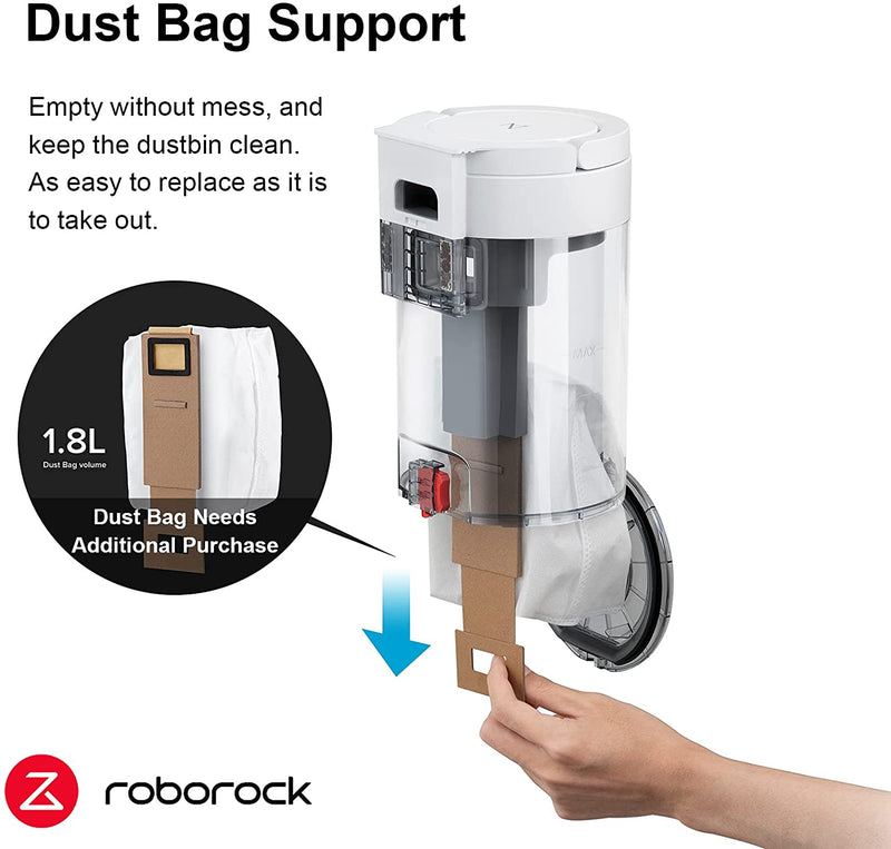 -15€【Promo Code：OW15SUMMER822EUR 】Suitable for Roborock S7 Auto-Empty Dock, Automatic Dust Collection, S7 MAXV Emptying Dock