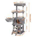 Cat Tree House Condo Cat's Activity Center con Double Condo Indoor Soft Perch Totalmente envuelto Scratching Sisal Post rascador gato
