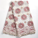 Swiss Voile Cotton Lace Fabric African 2021 Embroidery African Cotton Voile Lace Dubai Style For Everying Wedding Party 2491A