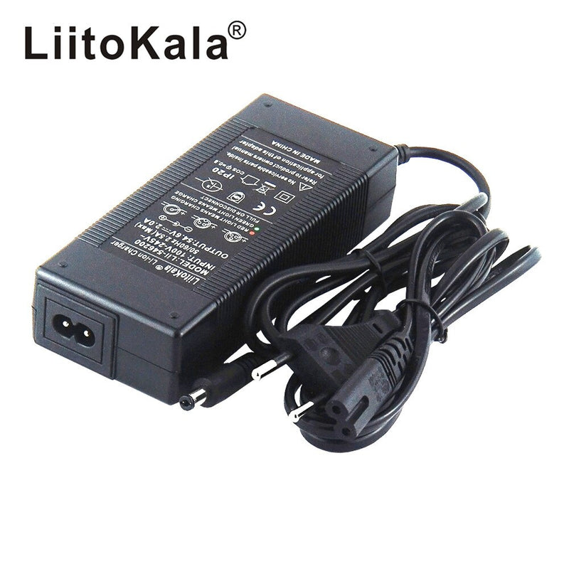 LiitoKala 48V 2A cargador 13S 18650 cargador de batería 54.6v 2a corriente constante presión constante está lleno de parada automática