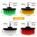 4pcs drill kit Electric Scrubber brush set Drill Brush for shower bathroom Car Leather Plastic Wooden Furniture Cleaning Kit