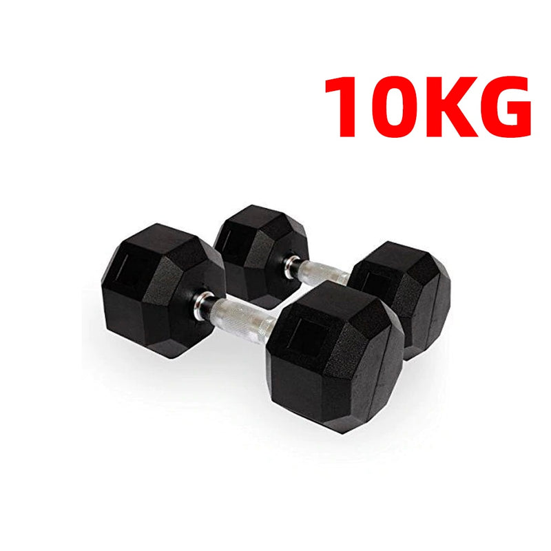 CANNON Set sechseckige Gummigewichte 1 bis 20 kg Fitnesstrainingshanteln für Männer und Frauen