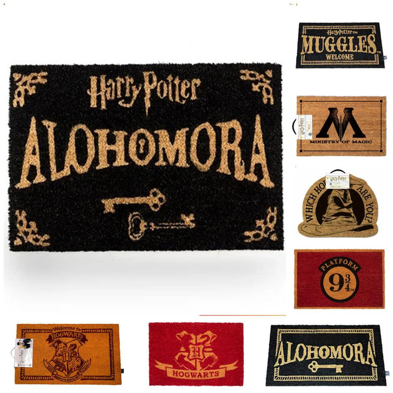 Harry Potter doormats ideal for fans of the saga, different Muggle models Welcome, Alohomora, 9 and 3/4, welcome hogwarts