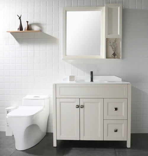 EZANDA Einhand-Badezimmerarmatur aus Messing mit aufklappbarem Waschbeckenablauf und Wasserhahn-Zuleitungen, mattschwarz