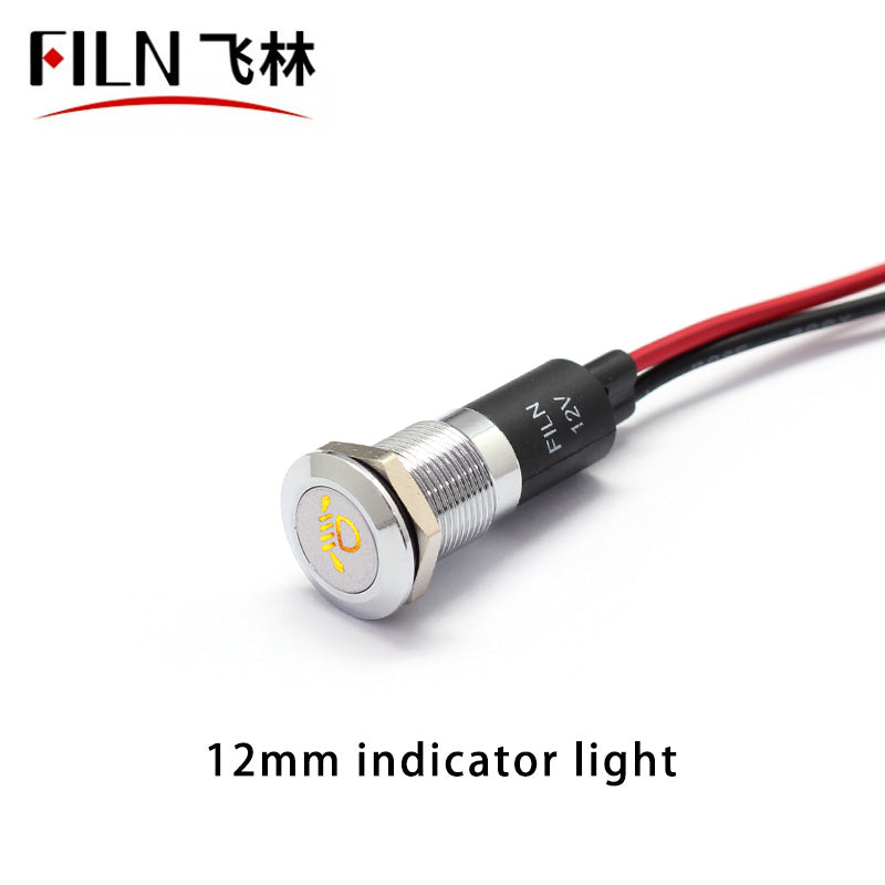 LED Car Engine Indicator Light Up Car Distance Warning Indicator Light