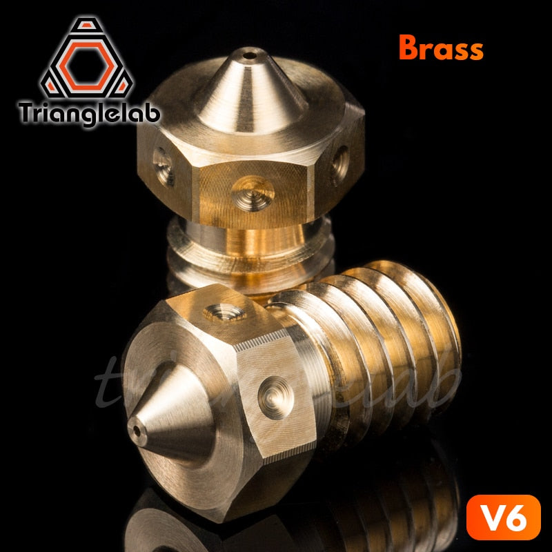 trianglelab Top quality V6 Nozzle for 3D printers hotend 4pcs/lot 3D printer nozzle for E3D hotend titan extruder prusa i3 mk3