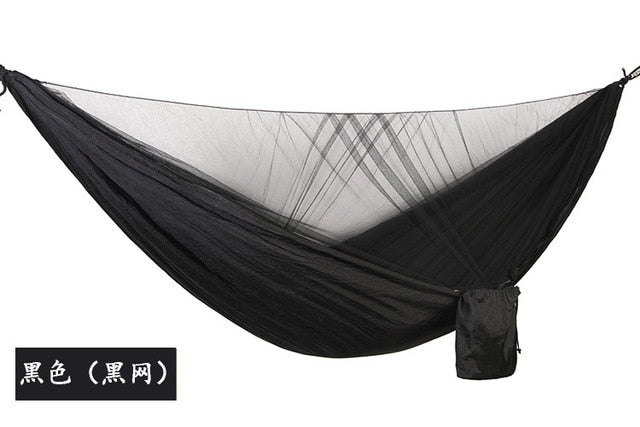 hammock tent Automatic Quick Open Anti-mosquito Hanging Bed Outdoor Single and Double Parachute Hanging Bed with Mosquito Nets
