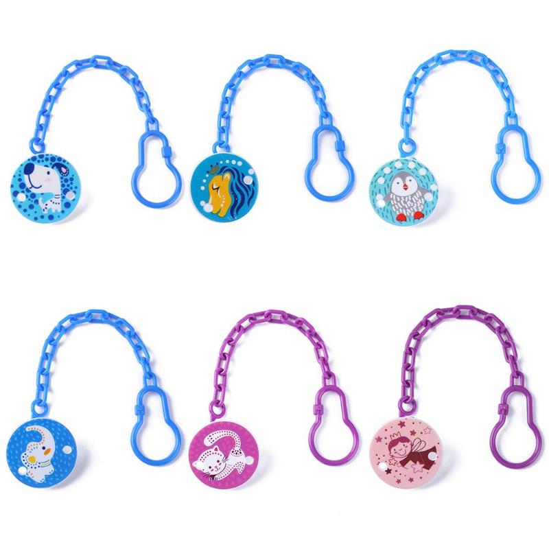 Toddlers Kids Pacifier Clips Soother Holder Cartoon Baby Pacifier Clip Pacifier Chain Dummy Clip Nipple Holder For Nipples