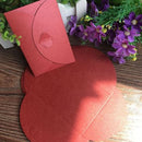 (10 unids/lote) Mini 10,5x7,2 cm amor hebilla perla sobres invitaciones de boda tarjetas de felicitación de Año Nuevo tarjetas de Navidad