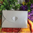 (10 unids/lote) Mini 10,5x7,2 cm amor hebilla perla sobres invitaciones de boda tarjetas de felicitación de Año Nuevo tarjetas de Navidad