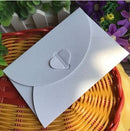 (10 unids/lote) Mini 10,5x7,2 cm amor hebilla perla sobres invitaciones de boda tarjetas de felicitación de Año Nuevo tarjetas de Navidad