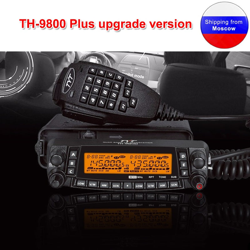 Neueste Version TYT TH-9800 Quad Band 29/50/144/430 MHz 50 W Walkie Talkie Verbesserter TH9800 809CH Dual-Display-Mobilfunksender