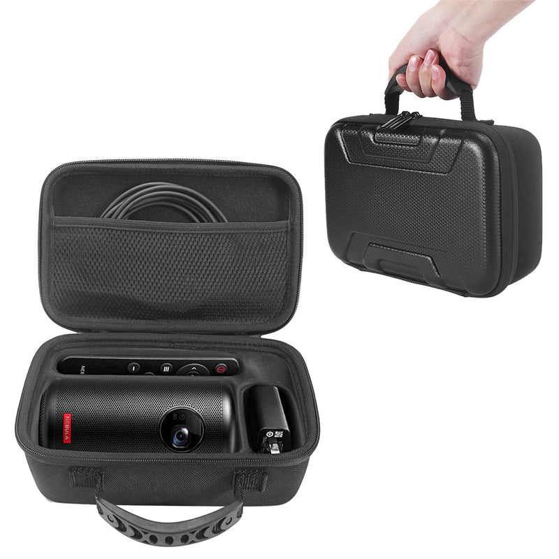 Hard EVA Travel Carrying Bag Protective Storage Box Case for Anker Nebula Capsule II Smart Mini Projector Drive and Accessories