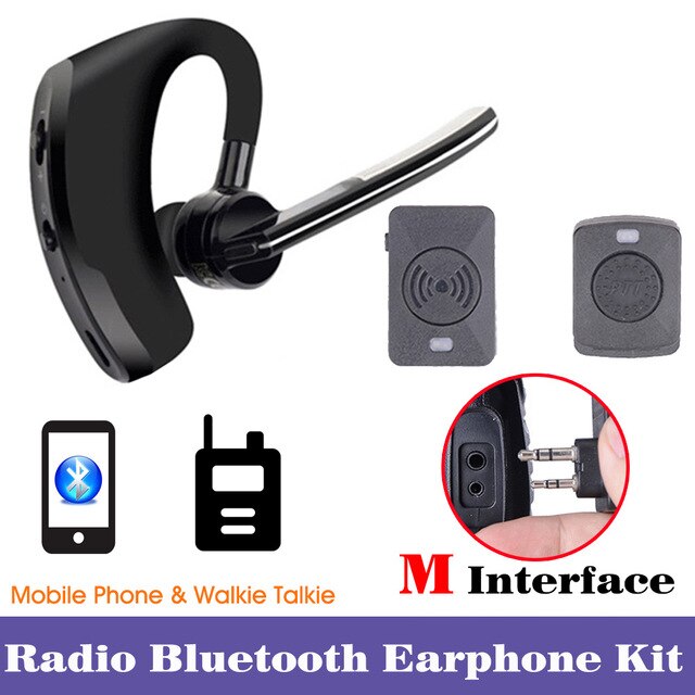 Walkie Talkie Wireless Headset Walkie Talkie Bluetooth Headset Funkkopfhörer für Baofeng 888S UV-82 UV5R